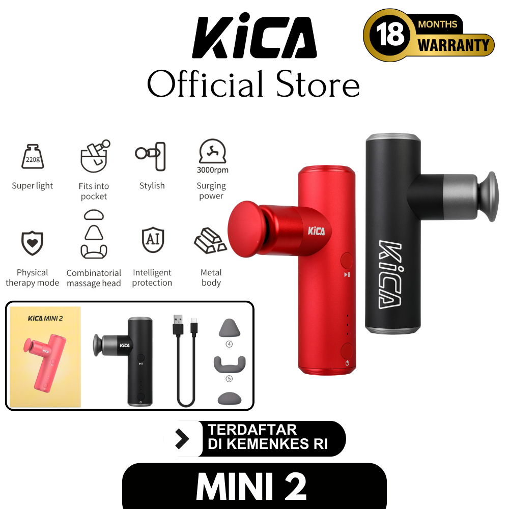 KiCA Mini 2 Massage Gun Alat Pijat Portable