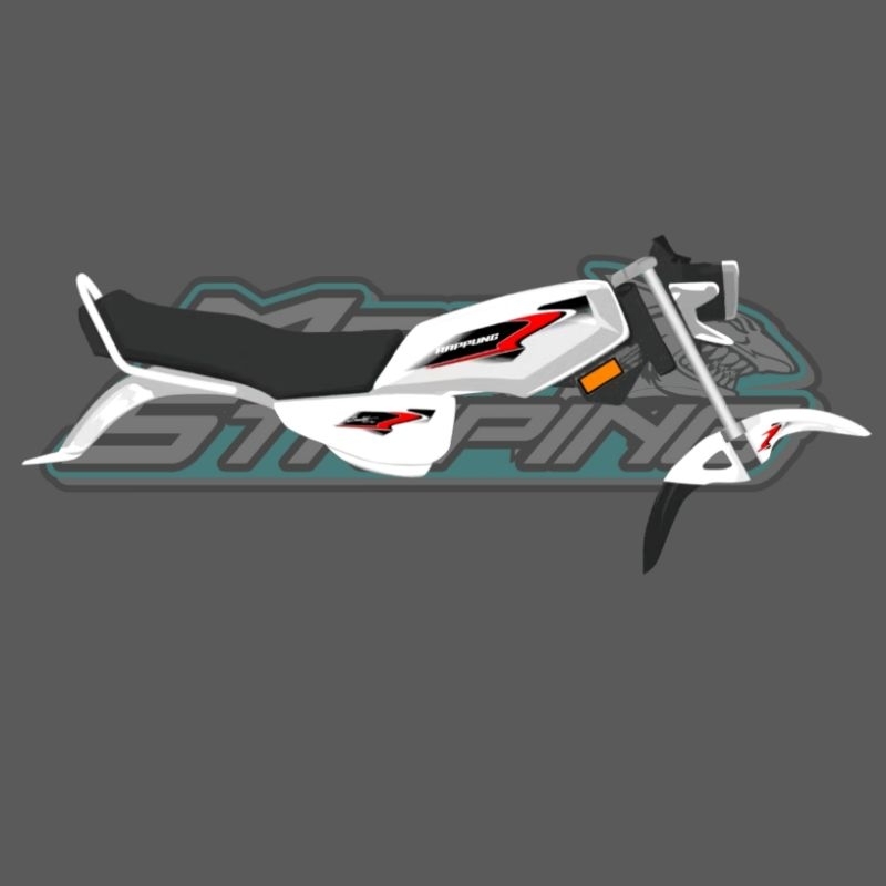 STRIPING STICKER TRANSPARAN RX - KING MOTIF DESIGN CUSTOM SIMPLE TERBARU