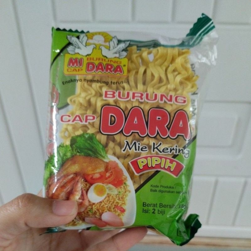 

Mie Kering Pipih Burung Dara uk 140 gr