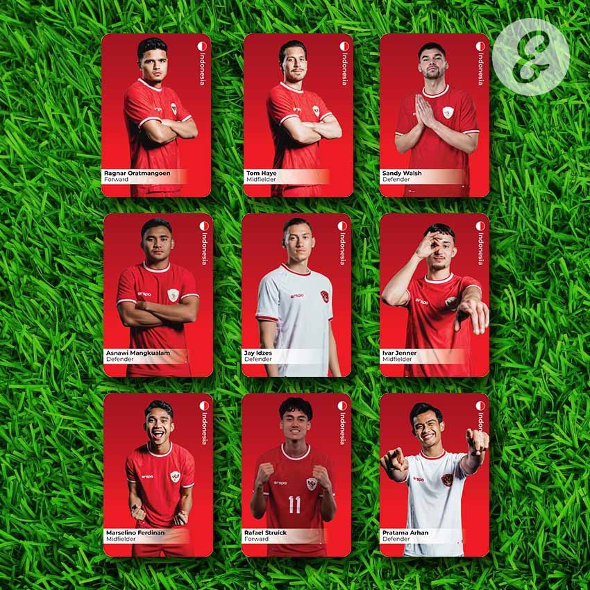 Photocard Timnas Indonesia - Photocard Pemain Bola Terlengkap