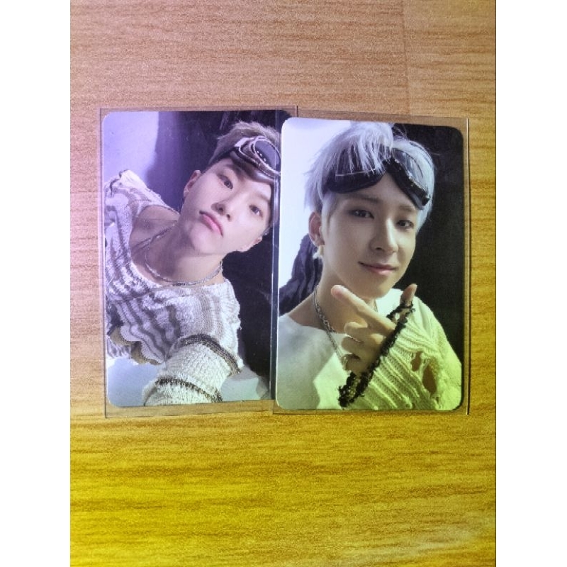 pc photocard seventeen svt Wonwoo Hoshi pout Pioneer