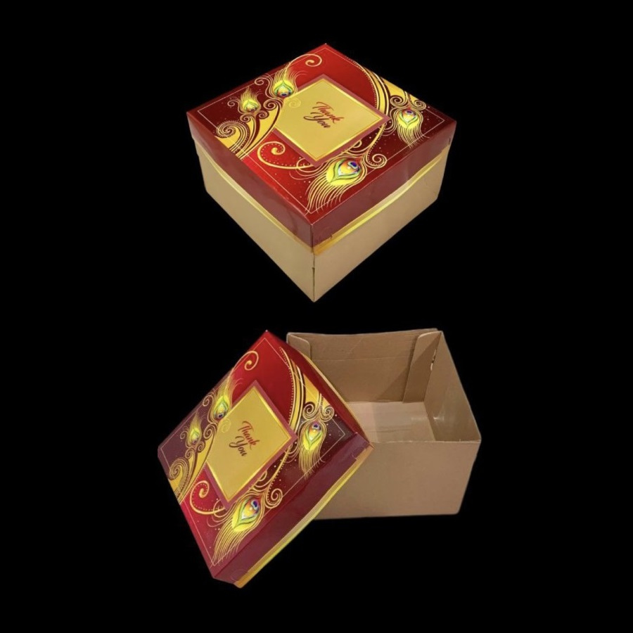 

( 5 pcs ) Box Thank You Packaging Lapis Legit Kardus Hampers Kue Bolu Dus Ukuran 25x25x16cm