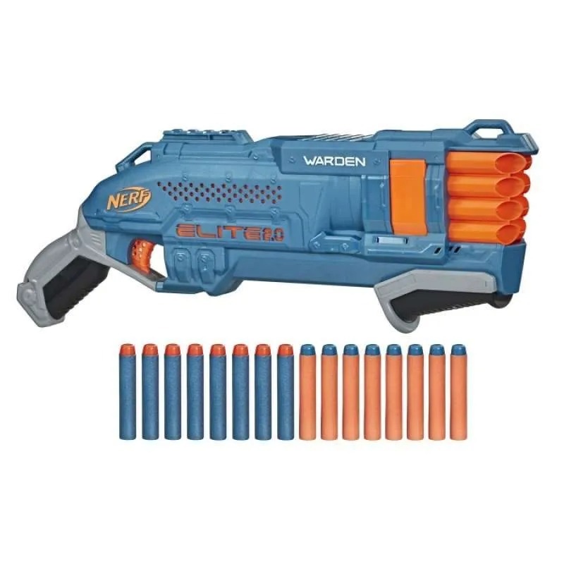 NERF Elite 2.0 Warden DB8 Blaster Shotgun 8 x Next Gen Darts Hasbro