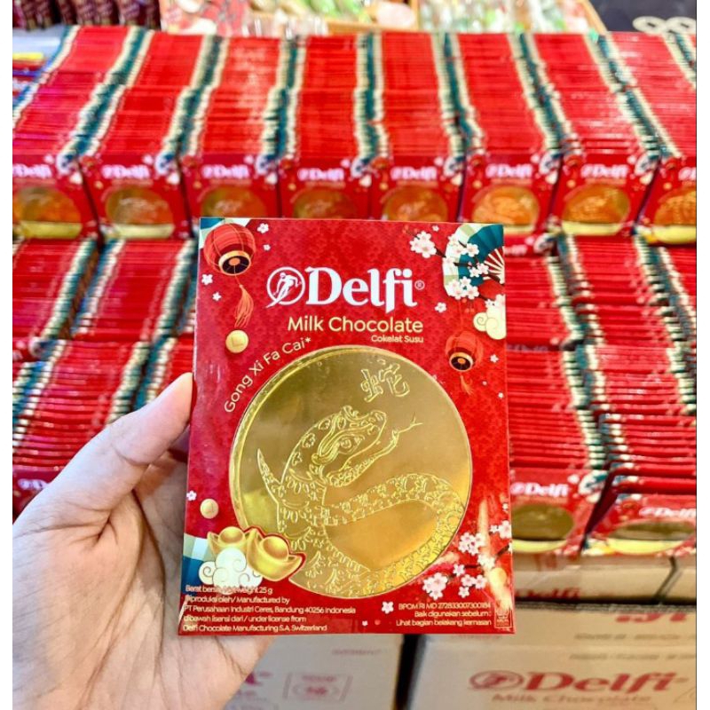 

delfi gold coin 10x25gr milk chocolate coklat koin
