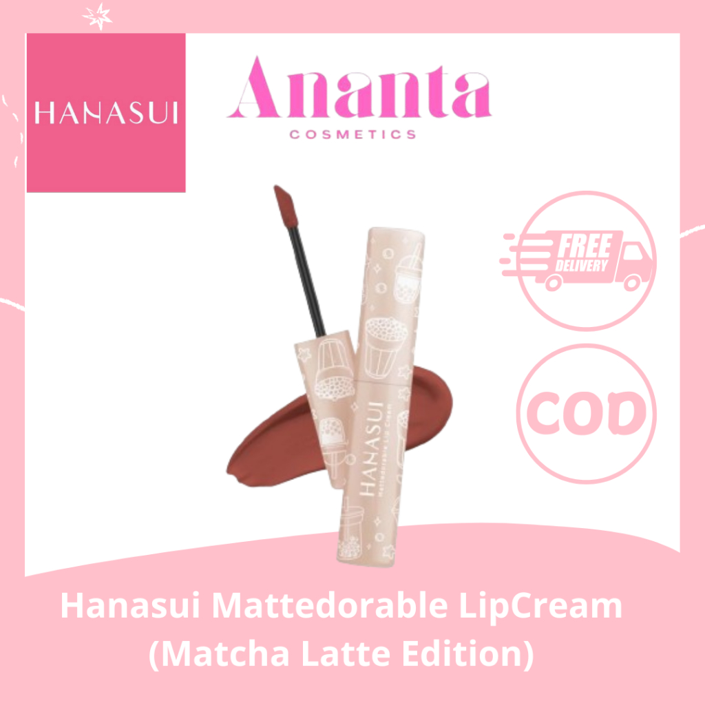 ❤ANANTA❤ Hanasui Mattedorable Lip Cream Boba Edition