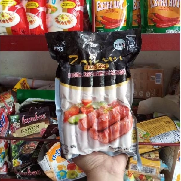 

Zaitun Sosis Sapi 500gr