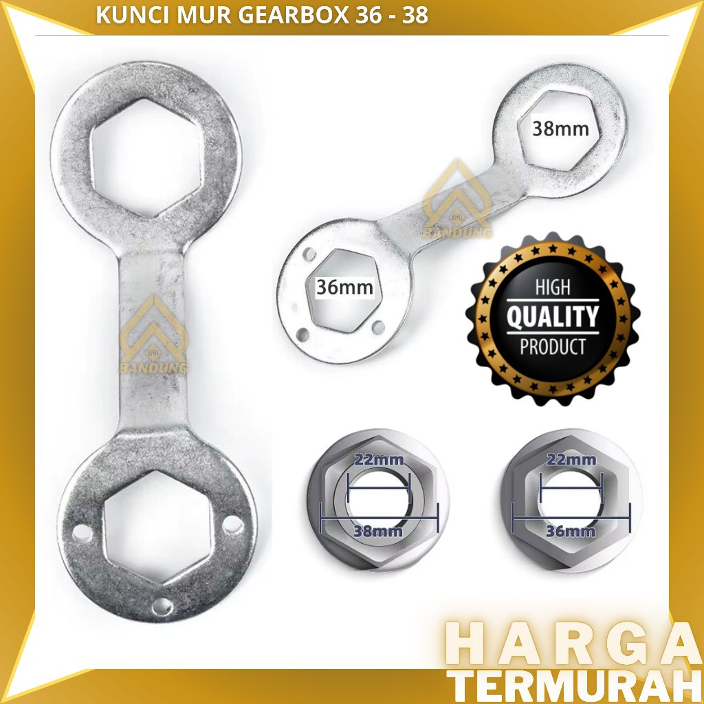 KUNCI MUR BAUT GEAR BOX MESIN CUCI 1 TABUNG UKURAN 36-38 UNIVERSAL | ALAT MEMBUKA  / GERBOX / GIRBOX