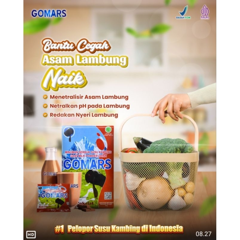 

GOMARS BOX 200 gram Rasa COKLAT Susu kambing etawa