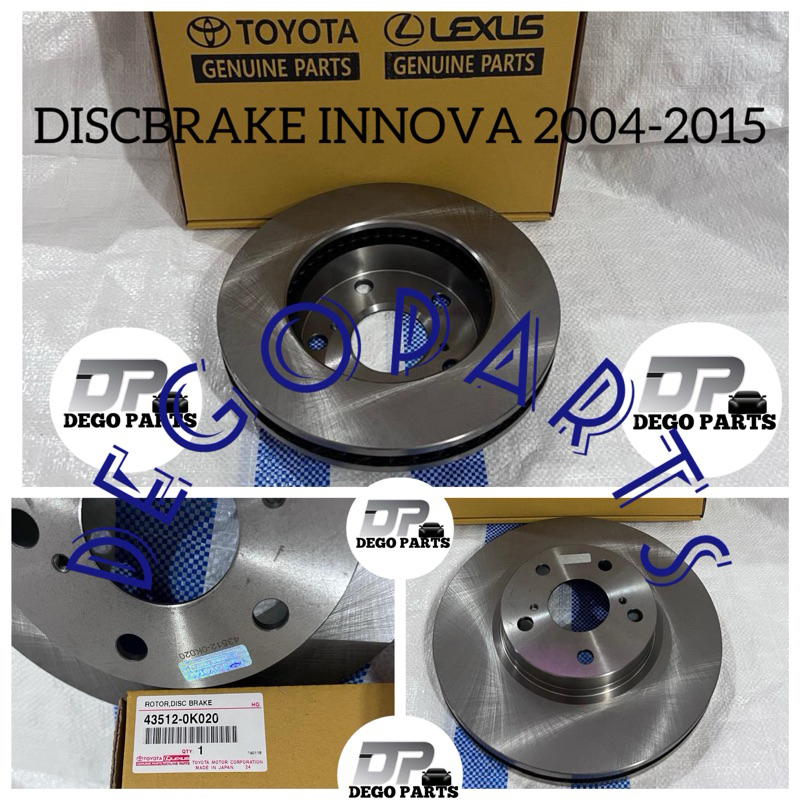 DISCBRAKE PIRINGAN CAKRAM DEPAN INNOVA 2005-2015 ASLI ORIGINAL