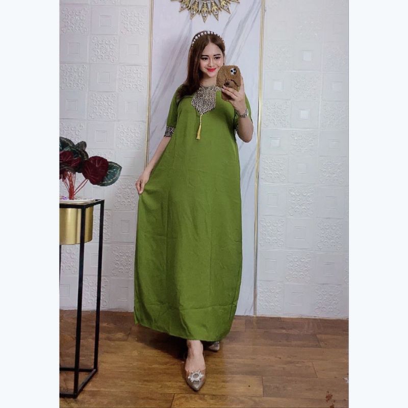 Daster Arab Renda Kekinian Terbaru Busui Rayon Premium Remaja Ld 110 cm |grosirsandangjaya