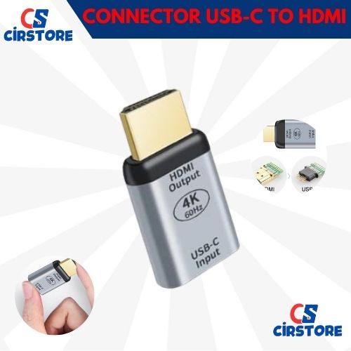 Connector Hdmi Male Output To Type C Female/ USB Type C 3.1 to HDMI TV Converter 4K