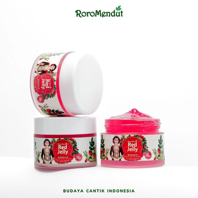 Roro Mendut Red Jelly Sleeping Mask – Whitening, Anti-Aging, Moisturizing Skincare Herbal untuk Kuli