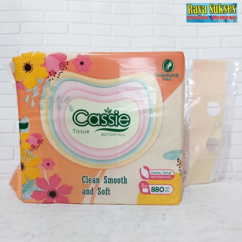 Tissue Cassie Bottom Pull/Tissue Wajah Cassie 880 Ply/Cassie Facial Tissue