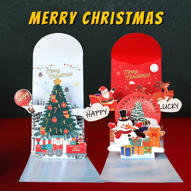 

Partyhouse.medan 1PC Amplop 3D Merry Christmas / Amplop 3D NATAL