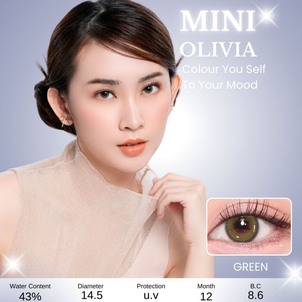 SOFTLENS TERMURAH - Softlens MINI OLIVIA Normal - Minus -550