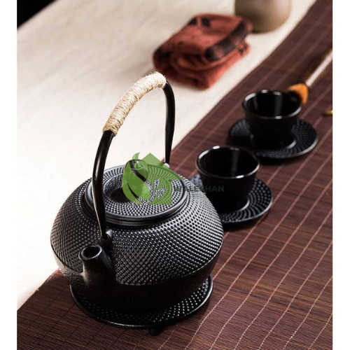 Teko Besi Chinese Pot Hotpot Estetik Tempat Wadah Air Panas Teh Celup Minuman Tradisional Set Saring