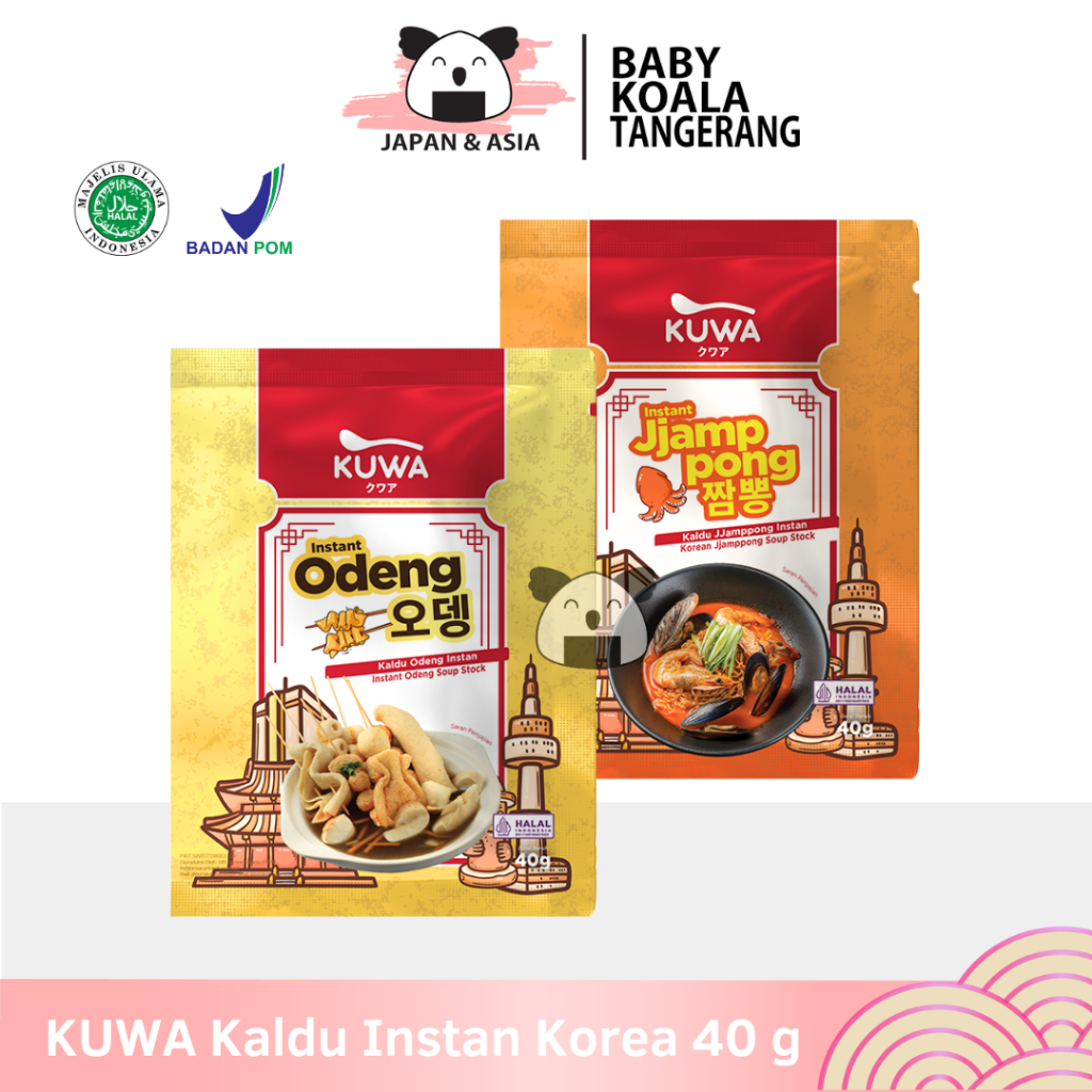 

KUWA Kaldu Odeng & Jjampong 40 g Halal I Sup khas Korea...