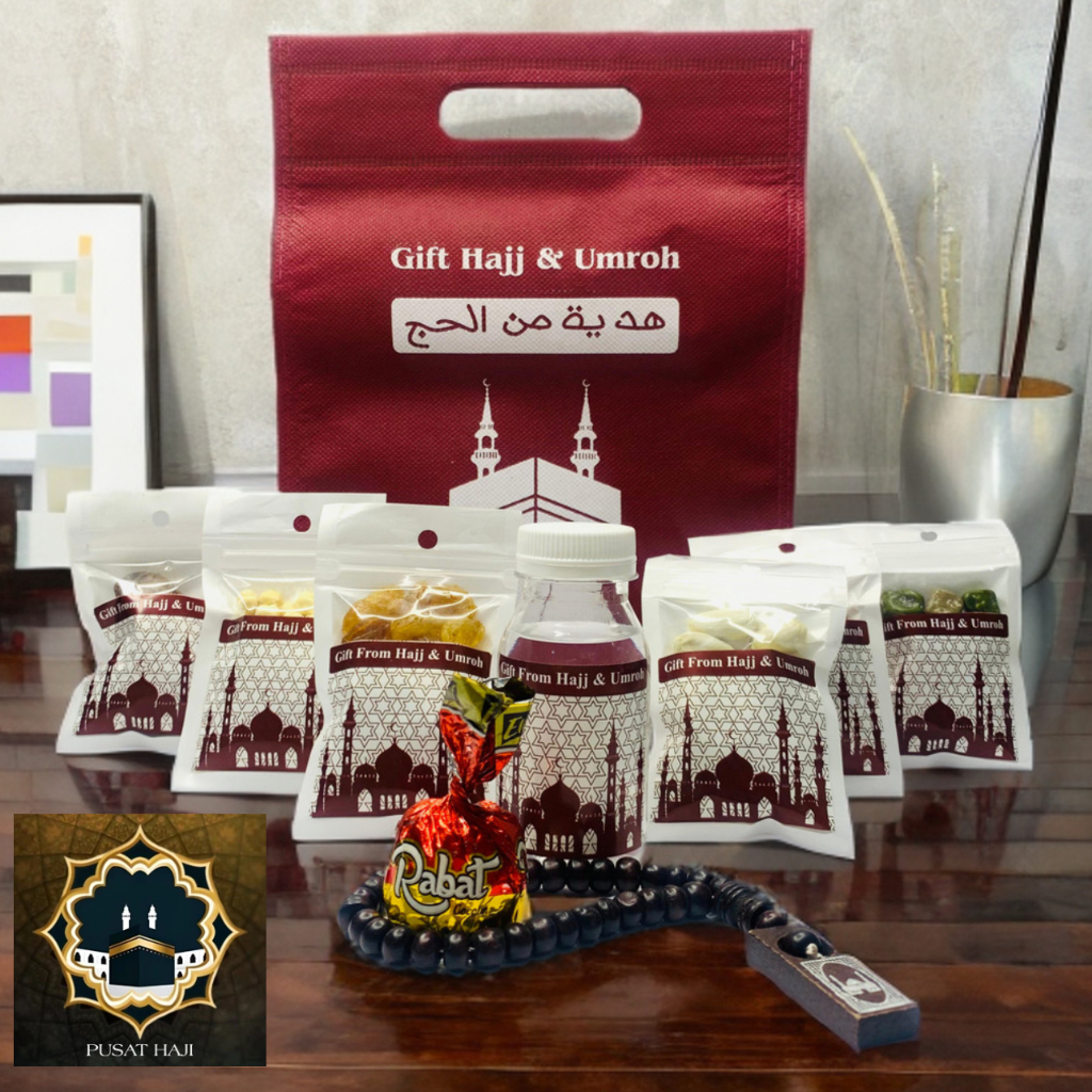 

Paket Oleh-Oleh Haji & Umroh | Tas Goodie Bag Merah | Paket A-H