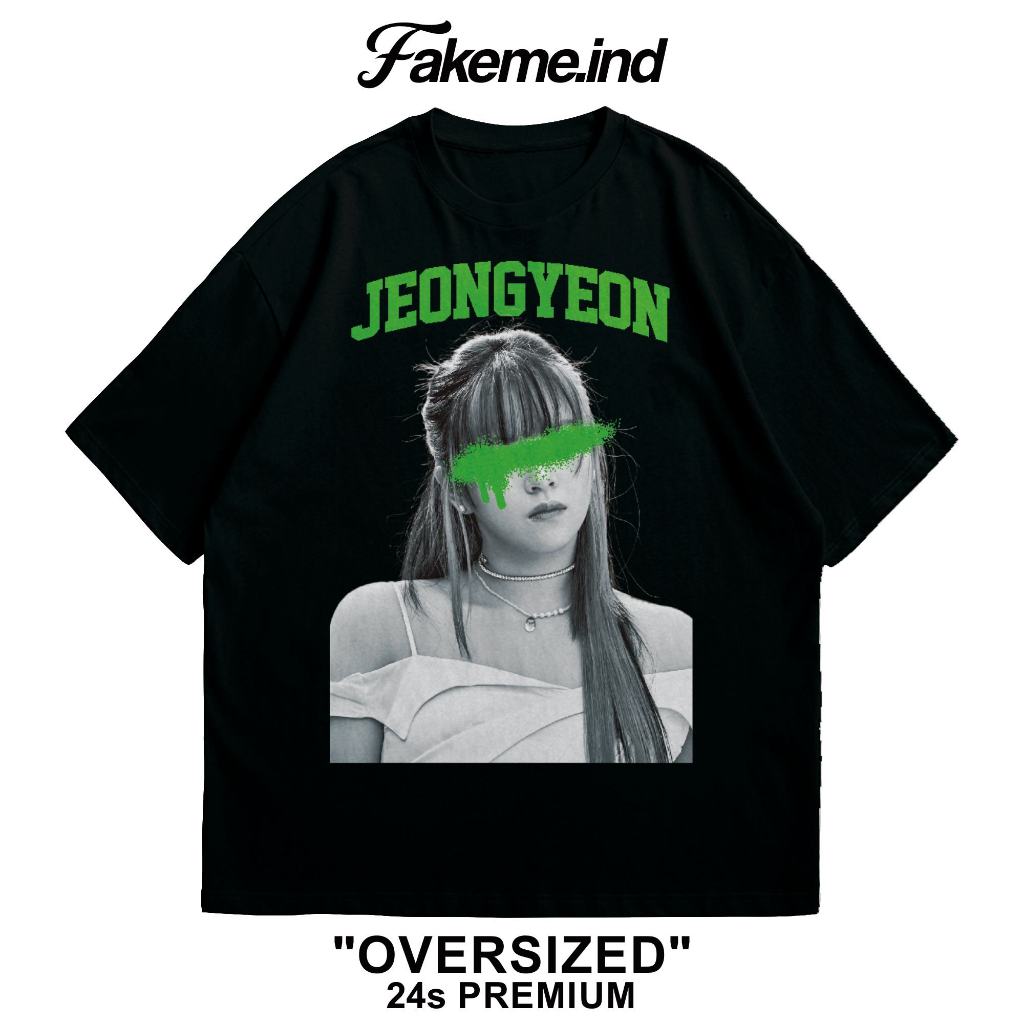 Tshirt Jeongyeon TWICE Kaos Kpop Oversize - Fakeme.ind