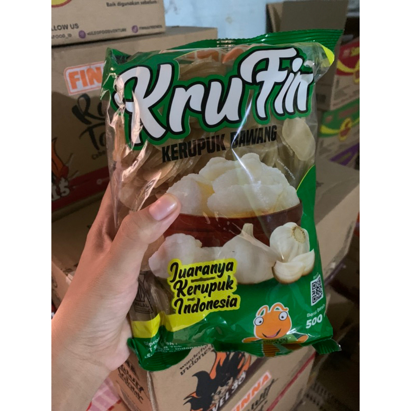 

Kerupuk bawang finna food 500 gram (tanpa jemur langsung goreng)