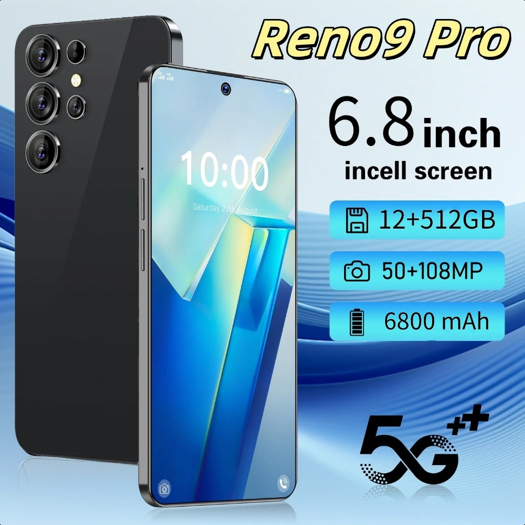 New Reno9 Pro 6.8 inch ultra-clear screen 12+512GB large memory 6800mAh battery gaming smartphone