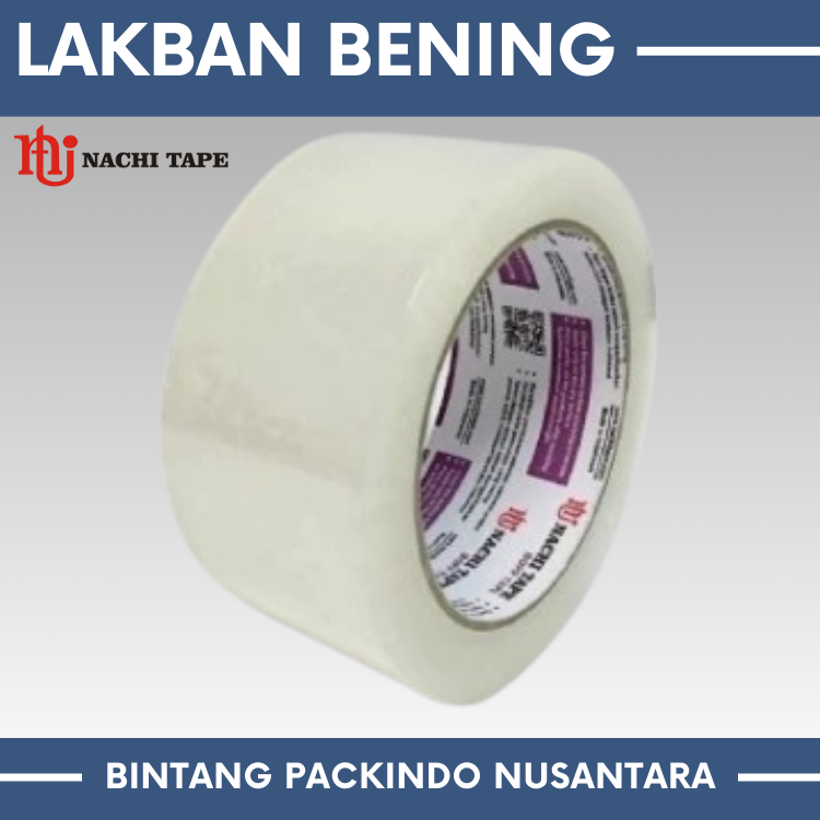 

Lakban Bening Nachi Tape 2" (48mm x 90 Yard) -REAL