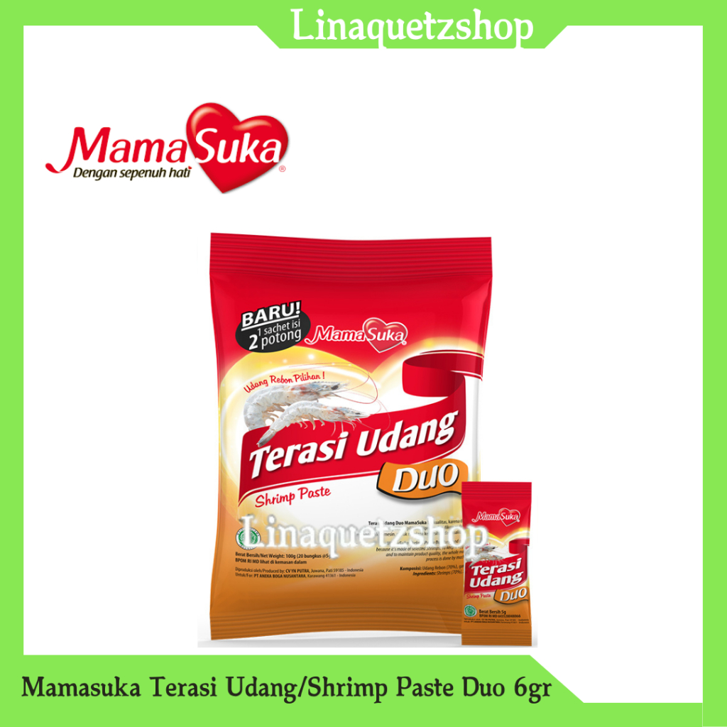 

MAMASUKA Terasi Udang Duo 6gr (20 Pcs)