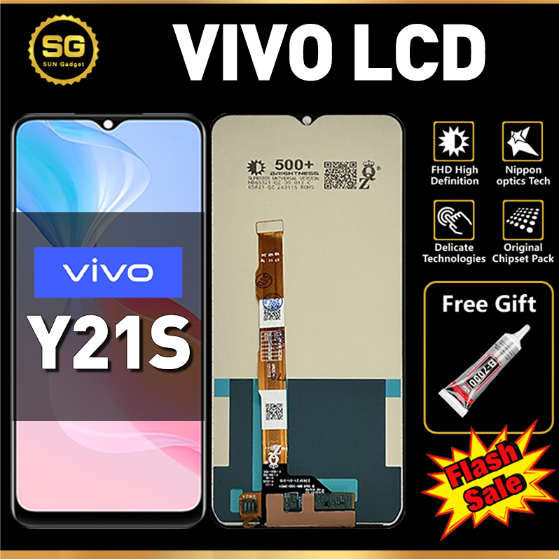 LCD VIVO Y21S Original fullset ori asli Touchscreen hp Layar ponsel - layar sentuh digital Glass Tou