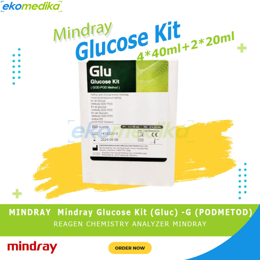 Reagent Mindray Glucose Kit (Glu) 4x40ml +  2x20ml