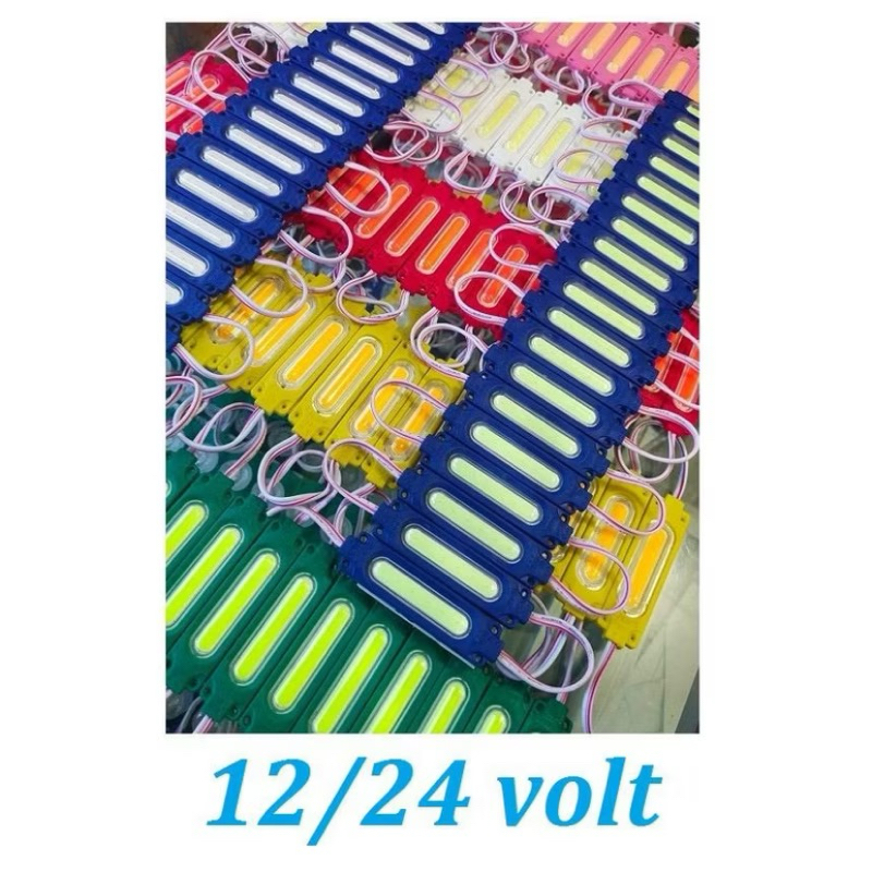 GROSIR LAMPU LED MODUL DOFF 12 VOLT DAN 24 VOLT CEMBUNG 6 MATA (KHUSUS YANG 24v TES NYA PAKAI AKI TR