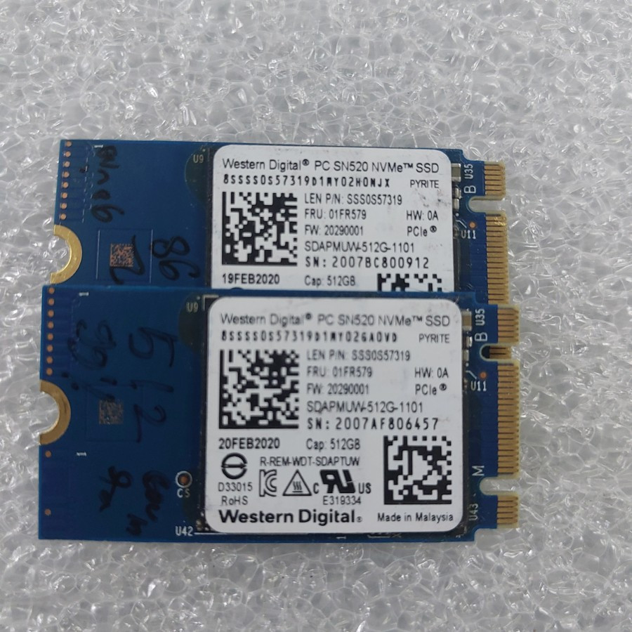 ssd 2242 m.2 nvme b+m key 512gb murah copotan ori bukan m2 sata msata