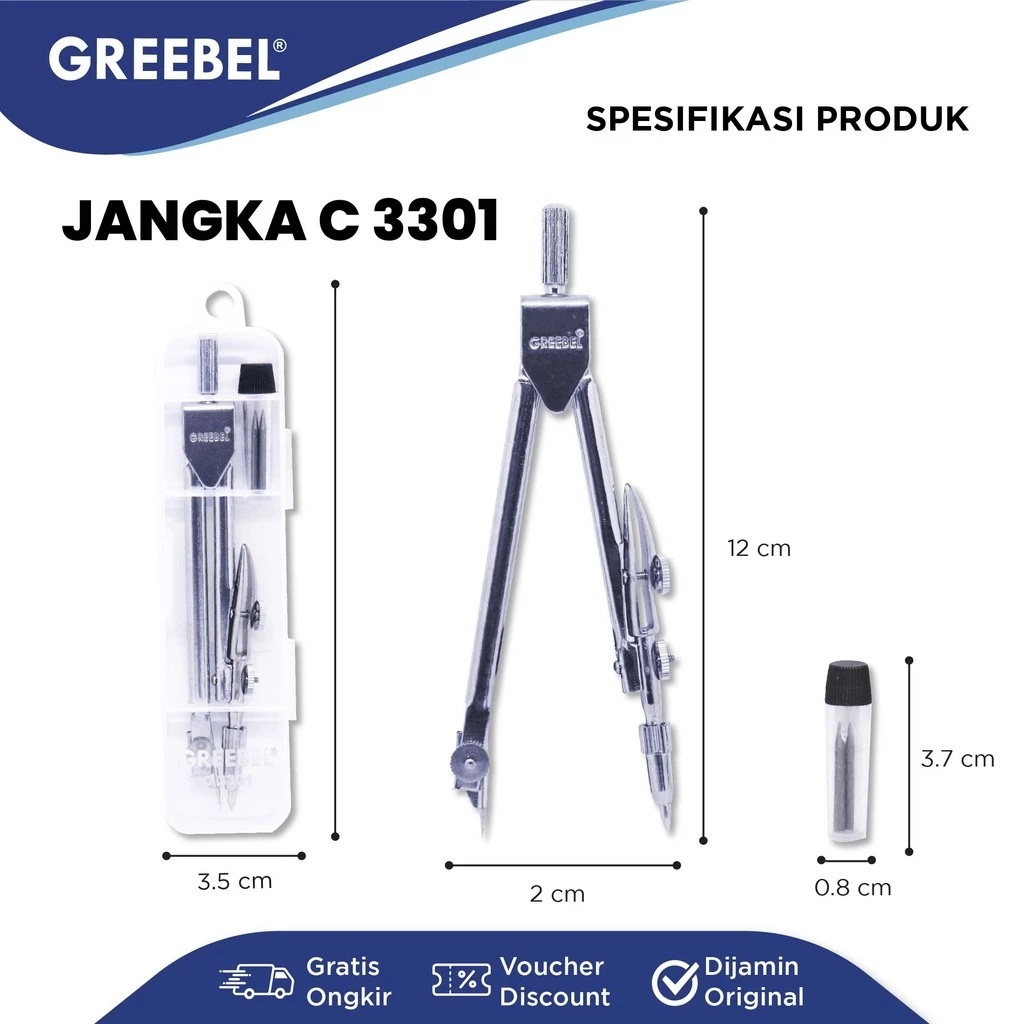 

GREEBEL Jangka Set / Jangka Besi C 3301
