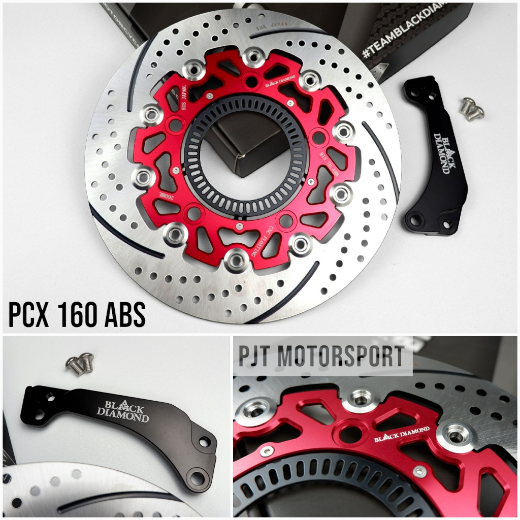 Disc Piringan Cakram Depan BLACK DIAMOND Honda PCX 160 ABS / NON ABS 260mm CNC Floating | Disc Brake