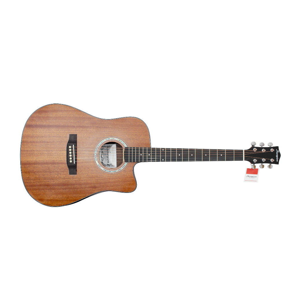 Gitar Akustik Merk Scorpion ORIGINAL Tipe SA60C Senar String Trusrod Jakarta Murah