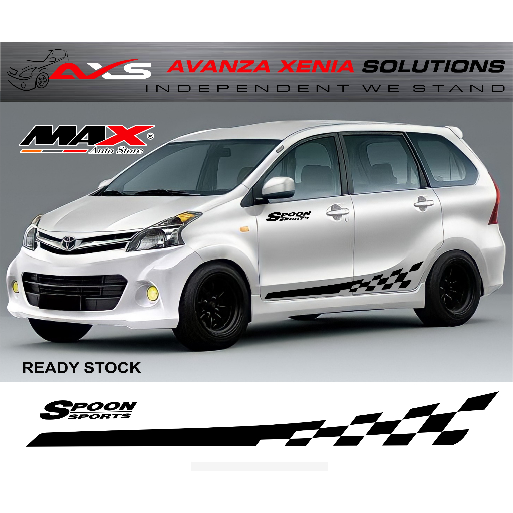 Sticker ALL NEW AVANZA 2012 2020 Stiker List Body Avanza 2012 2020