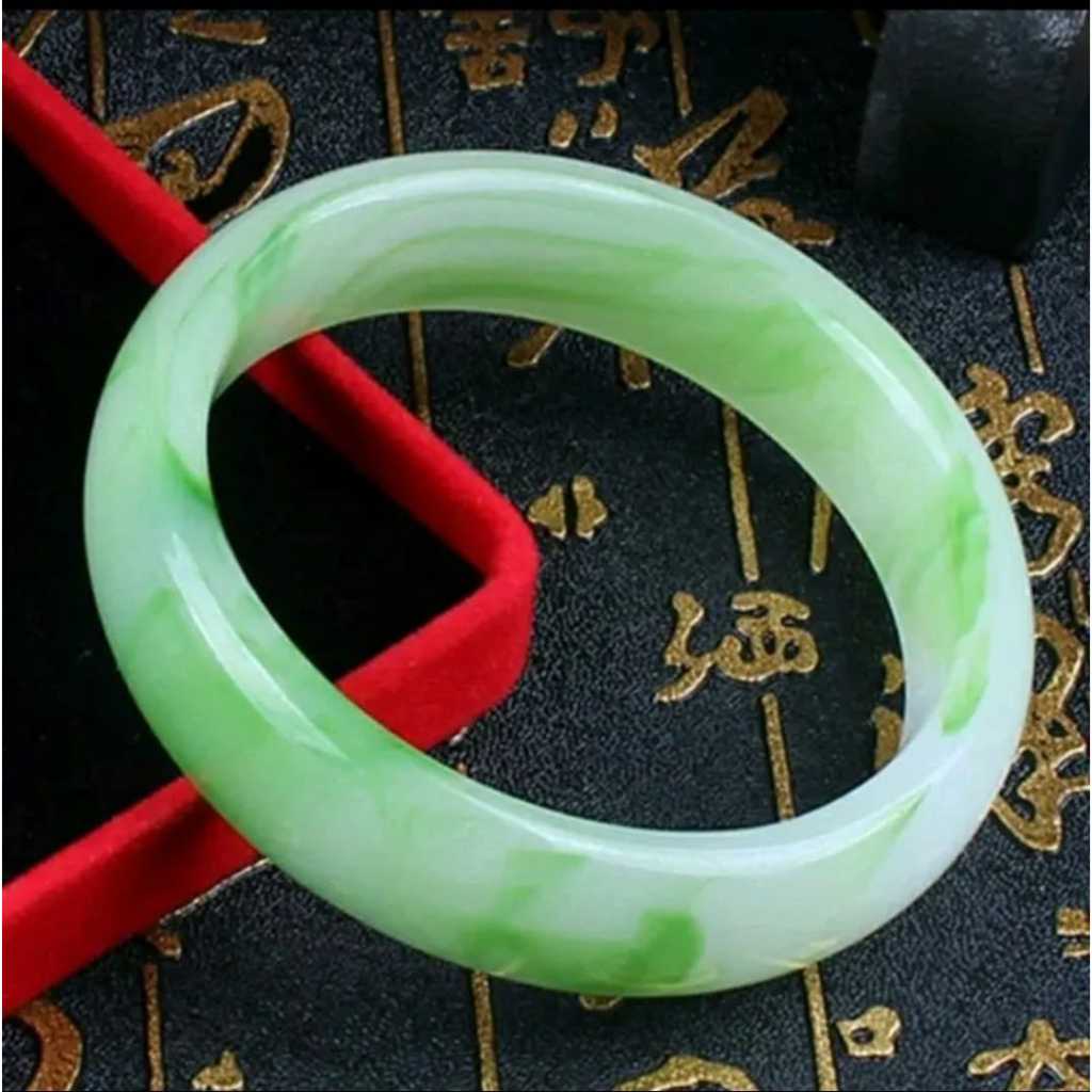 Gelang Batu Giok Natural Emerald Gelang batu giok asli cina/Gelang Batu Giok Natural Emerald untuk H