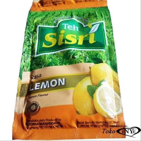 

minuman serbuk teh sisri rasa lemon 1000an