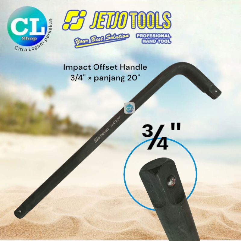 STANG KUNCI SOCK L  JUMBO 3/4" gagang mata sok panjang 50cm impact CRv & CRmo alat teknik bengkel sh