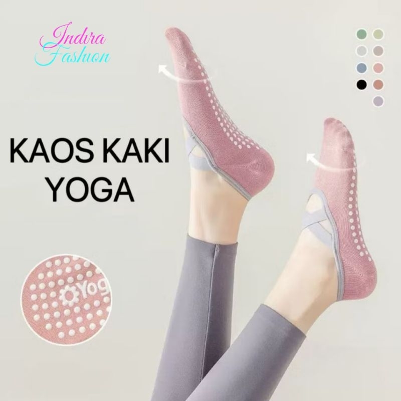 Kaos Kaki Yoga Pilates Poundfit Anti Slip Cross