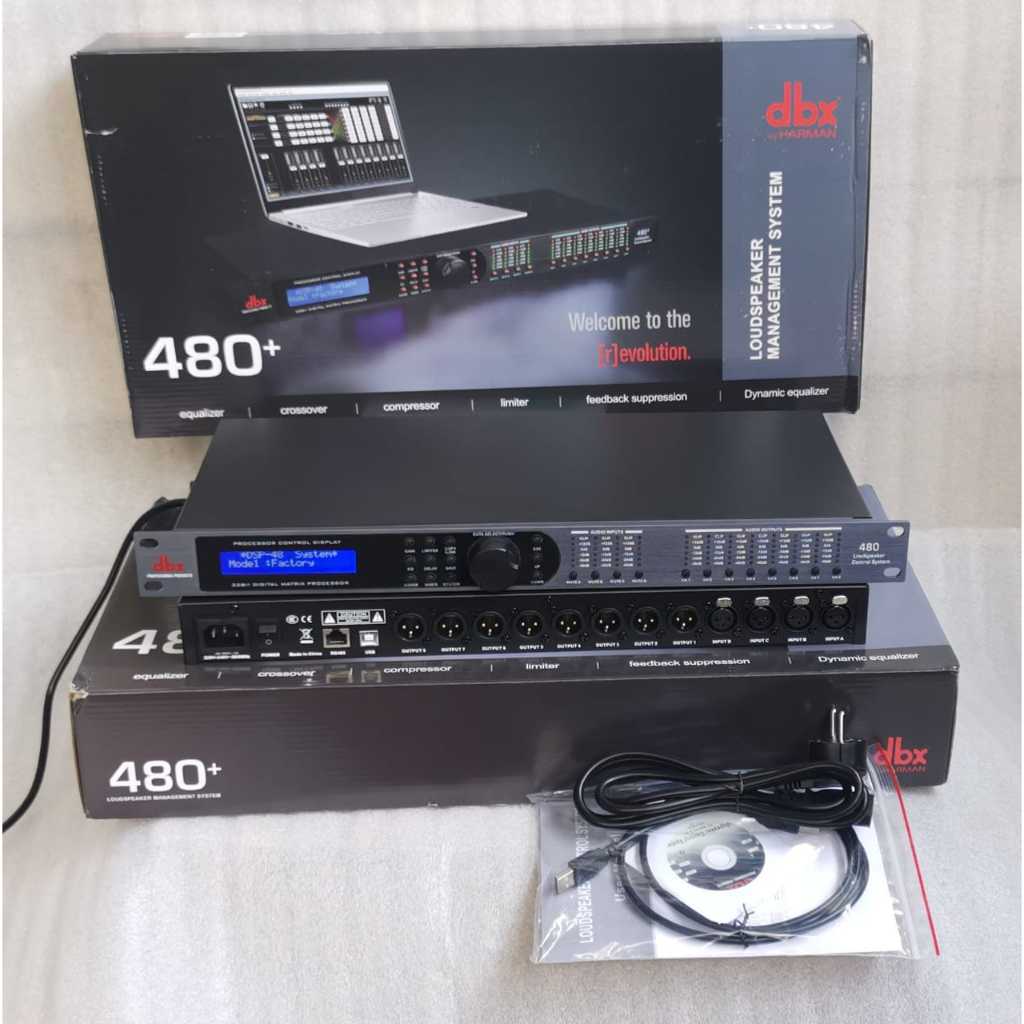 Driverack DLMS DBX 480+ 480 Plus Grade A 4in 8out Management Speaker Bisa Konek Laptop