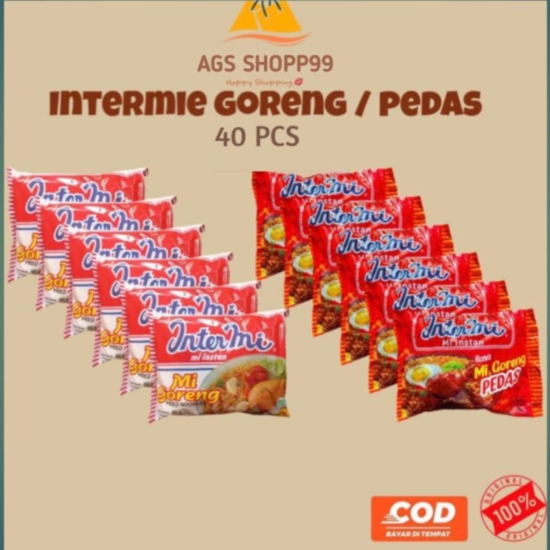 

Intermi Goreng Pedas | Intermi Goreng Original 1Dus isi 40pcs |Intermi Goreng termurah packing bubble wrap