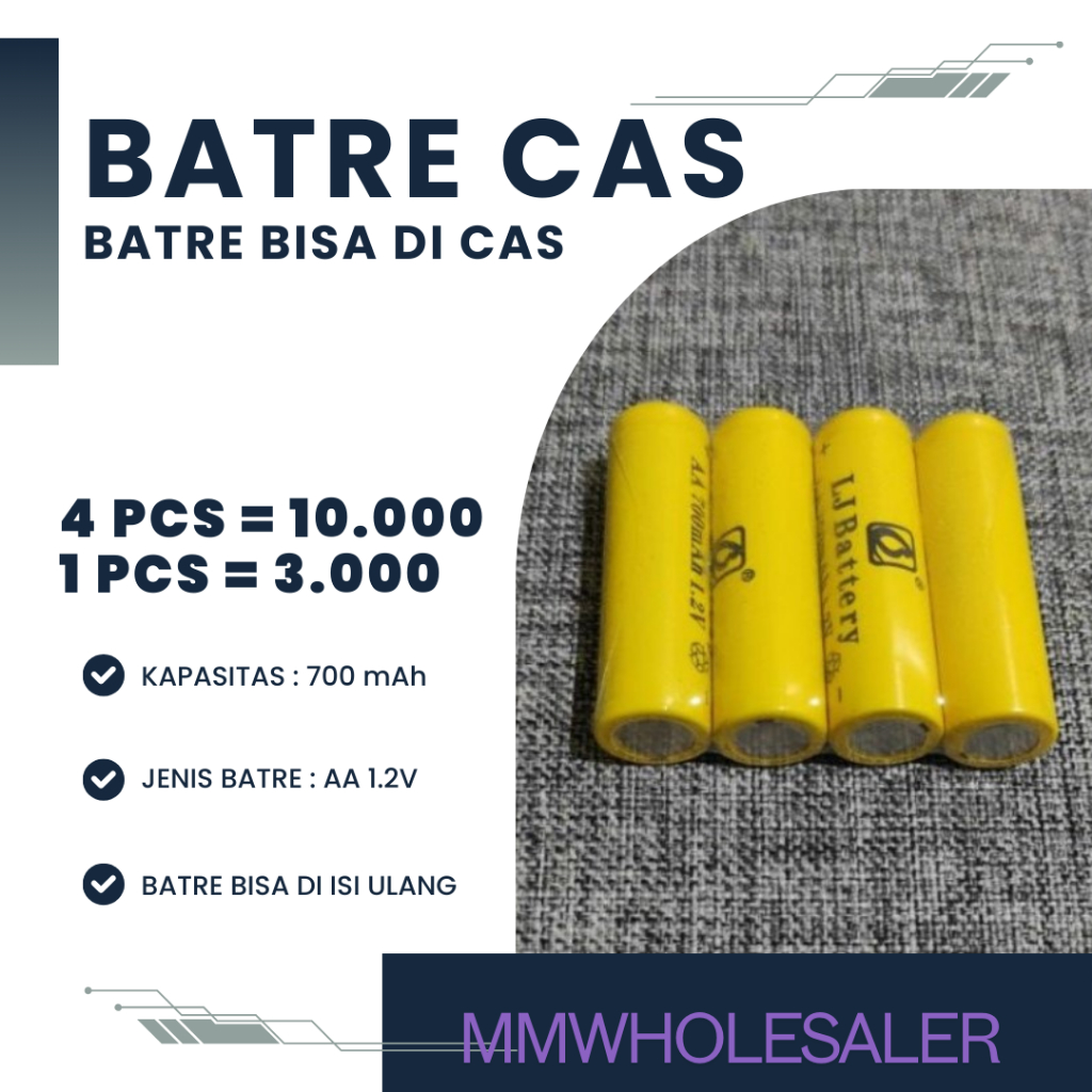 Batre Cas Ces Baterai AA dan AAA // Baterai Recharge AA // BATRE CHARGE AA // Batre Isi Ulang