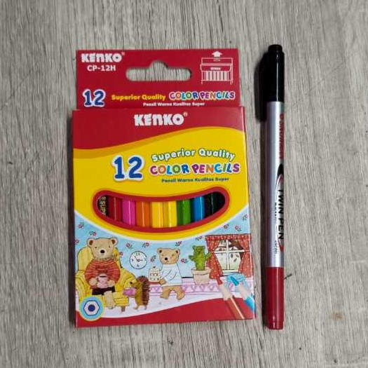 

Pensil Warna KENKO 12 Warna Pendek CP-12H/Pensil Mewarnai (116524)...