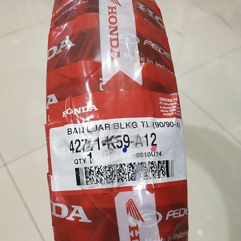 BAN HONDA TUBELESS BELAKANG BEAT 90/90-14