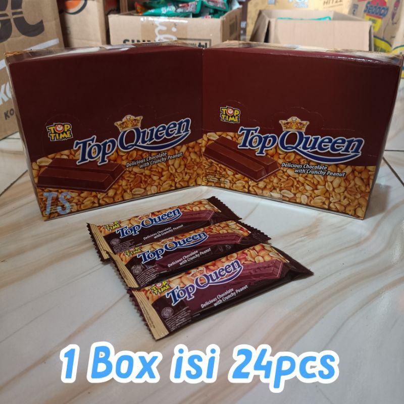 

Top Queen Cokelat Kacang 1 Box isi 24 pcs