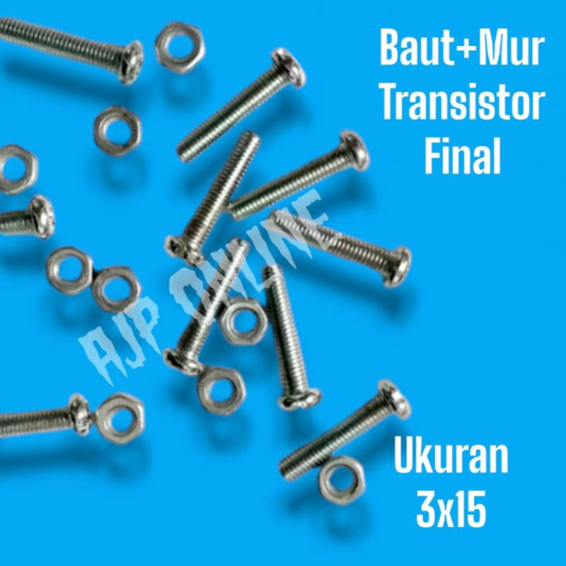 Baut Mur Transistor Final Harga Satuan