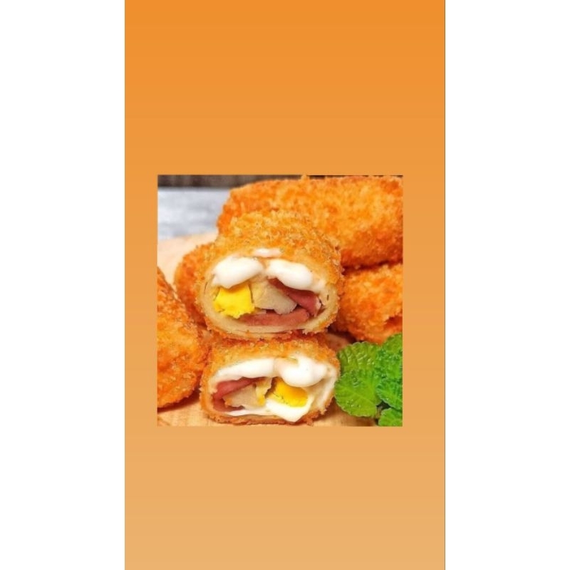 

risoles mayonaise isi telor dan sosis
