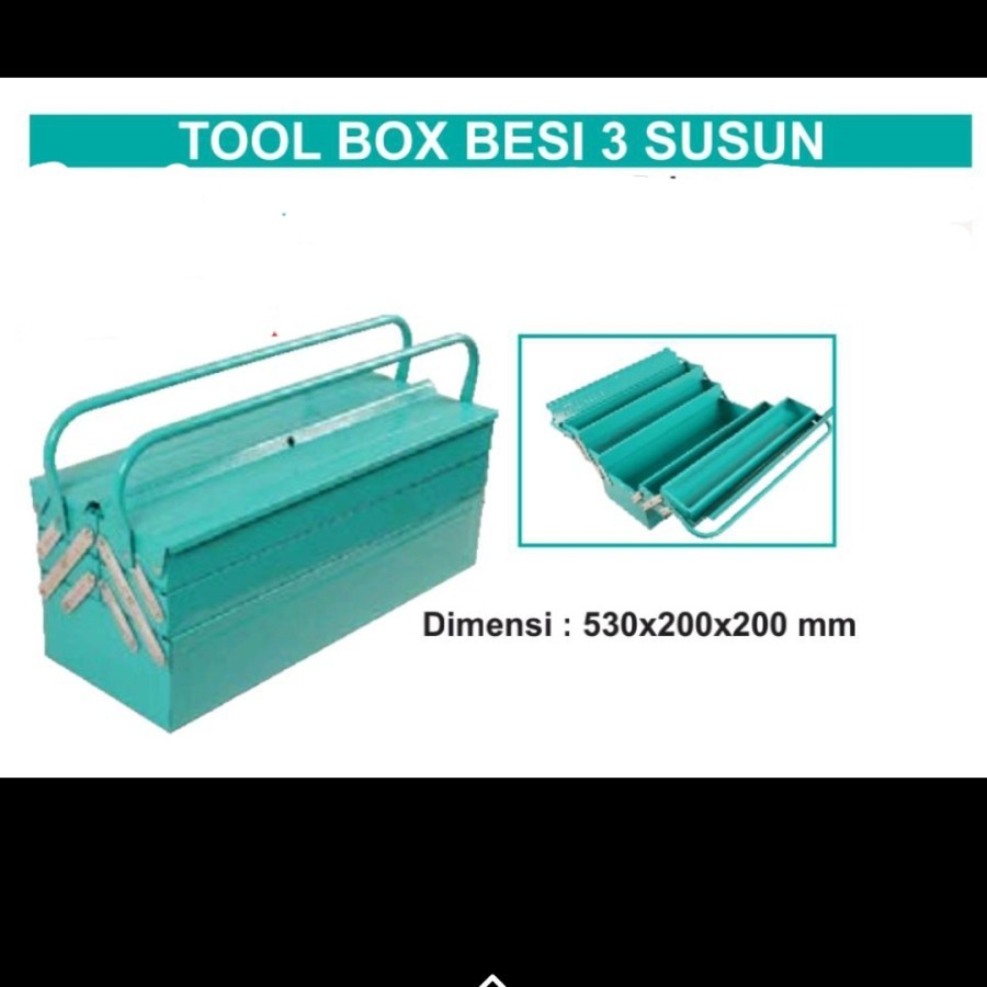 Wipro tool box besi 3 susun