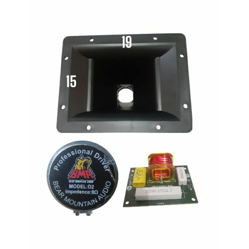 Paket Tweeter BMA D2 Plus Corong Dan Crossover Tweeter