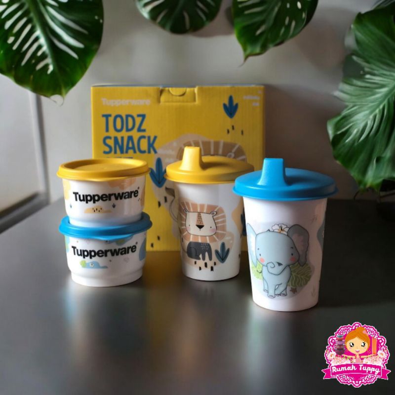 Wadah Tempat Makan Makanan Minum Anak Bayi Todz Snack Set Tupperware Tuppy Murah